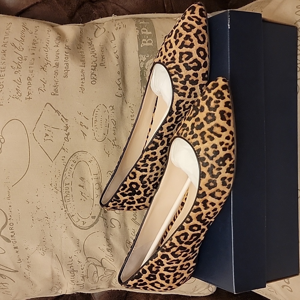 NIB Cole Haan leopard calf hair Sz 7